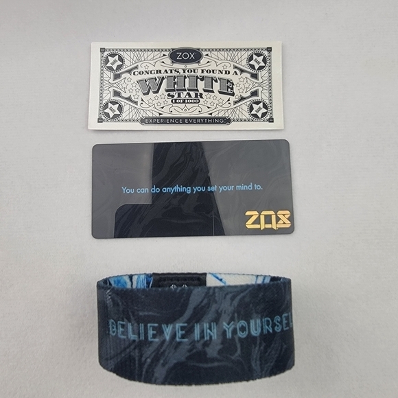 New opened white star 0132 Zox bracelet size small fits 6" - 6.5" wrist - Picture 3 of 4